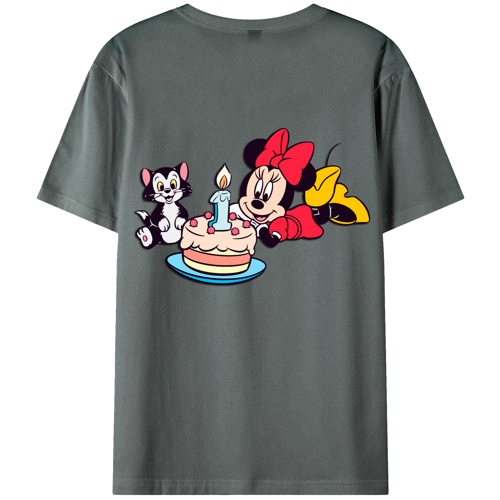 （画像用） ミッキーマウス Mickey Mouse 綿100％半袖Tシャツ（背面プリント）